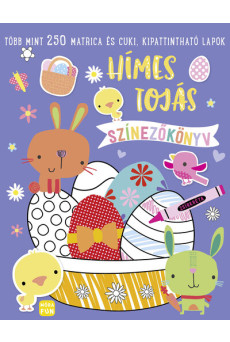 Hímes tojás - színezőkönyv - Több mint 250 matrica és cuki, kipattintható lapok §H