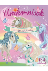 Unikornisok matricákkal - Lila